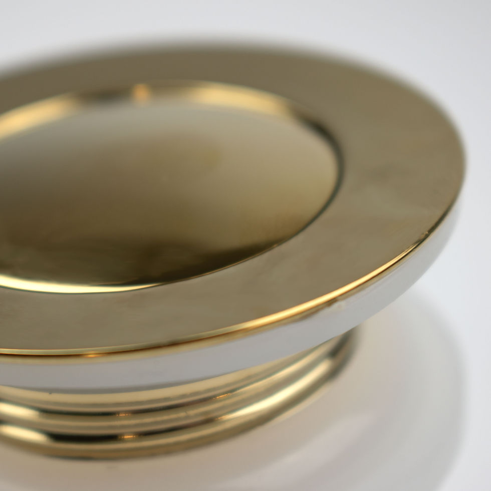Thumbnail: Gold Click-Clack Unslotted Basin Waste *Brass Nut*