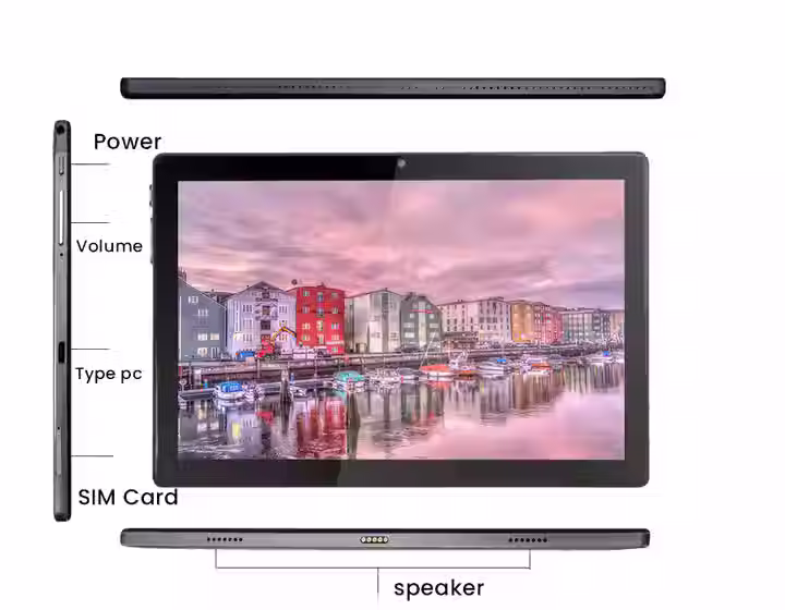 Thumbnail: FHD Octa Core MTK6762 2.0Ghz 4G LTE Android tablet 11 10 inch 3gb 64gb IPS touch