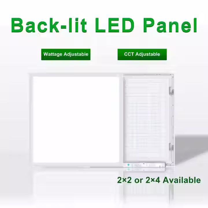 Thumbnail: High Efficiency Square Ceiling Light 5000K 50W 60W 70W 2x2 2x4 1x4 Color Power