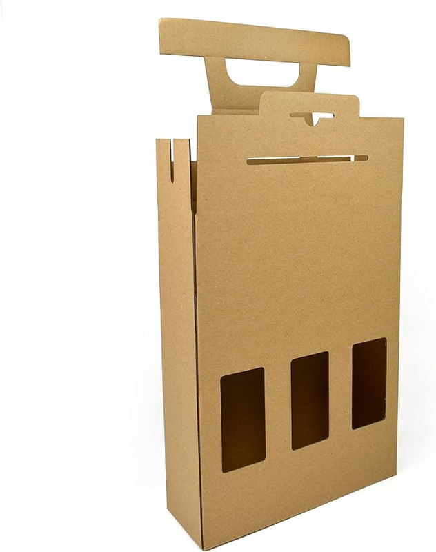 500ml Beer Bottle Carrier Box | Holds 3 Bottles / Cans view 3