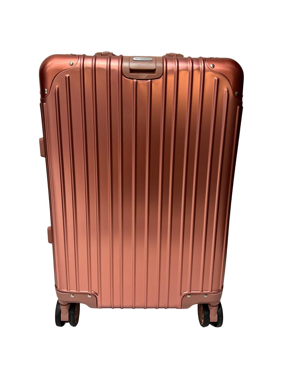 Thumbnail: 20 inch aluminium cabin luggage - ST.CRUZCO. Heritage hard shell carry on suitcase front view