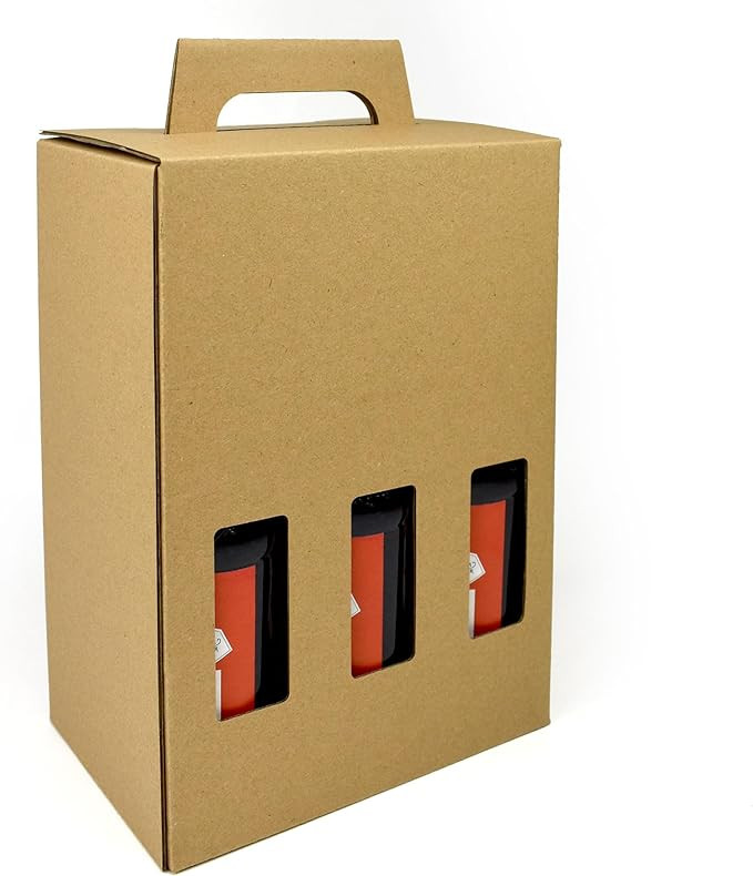 330ml Beer Bottle Carrier Box | Holds 6 Bottles / Cans view 2