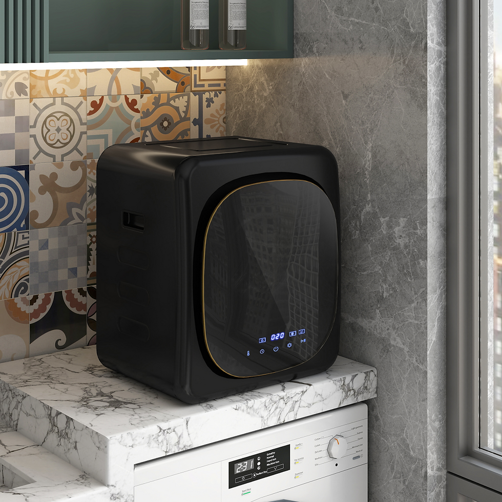 HOMCOM 4kg 800W Vented Tumble Dryer with Deodorize, Smart Mode