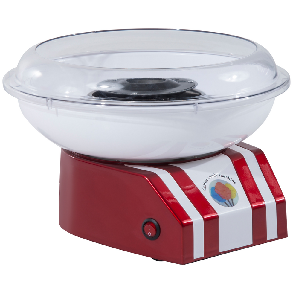 Candy Floss Machine, 450W-Red/White