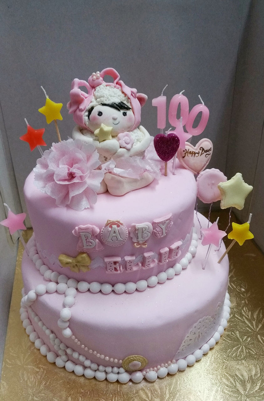 100days celebrated cake