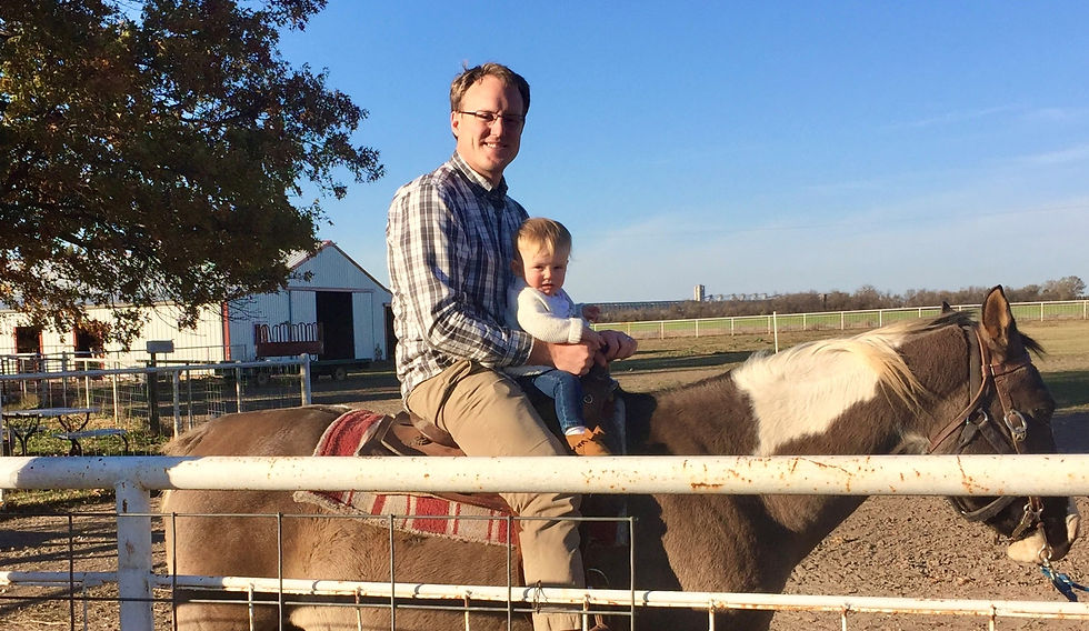 Riding at Burning Sage Ranch of Challenge with Family