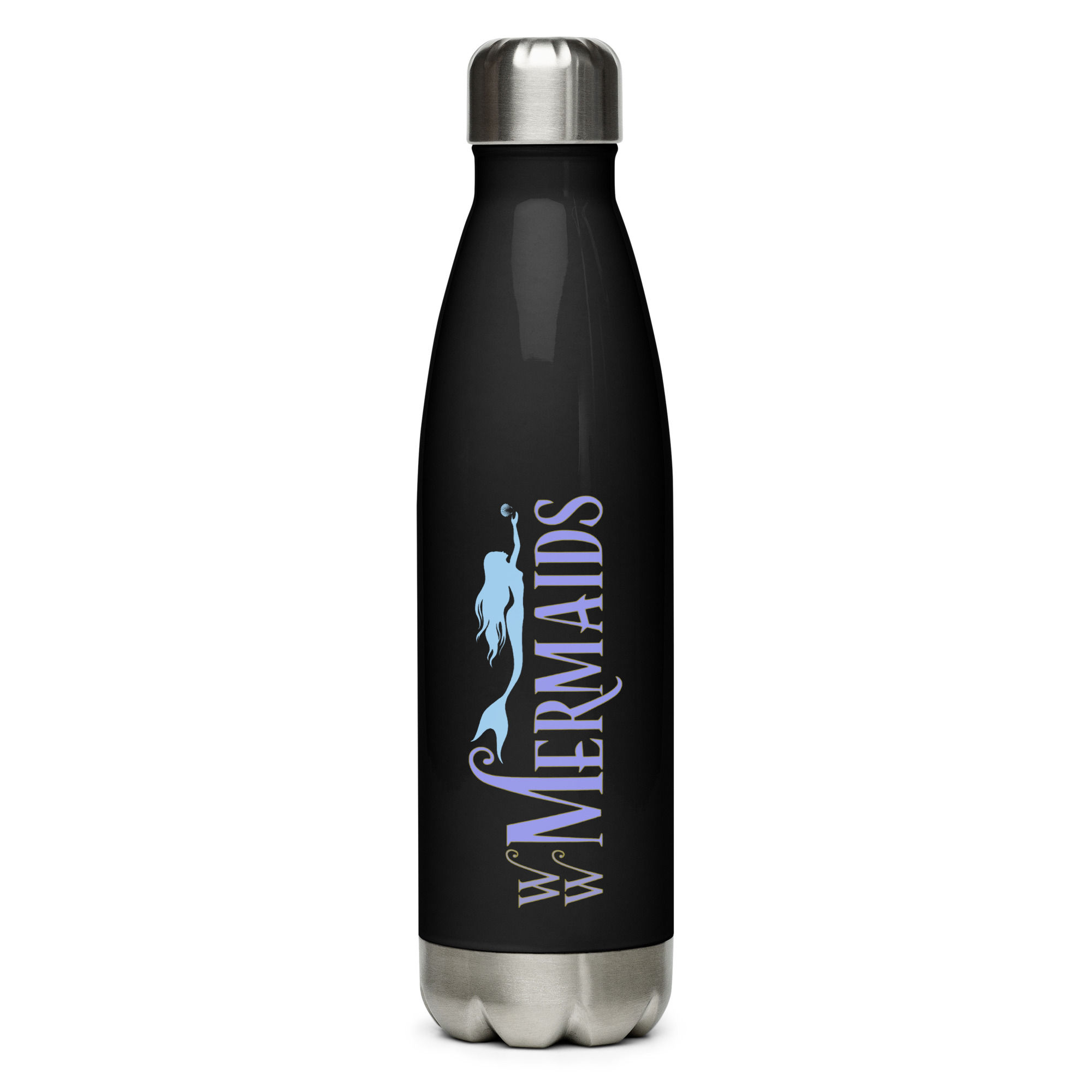 Stainless Steel Water Bottle with Purple WW Logo