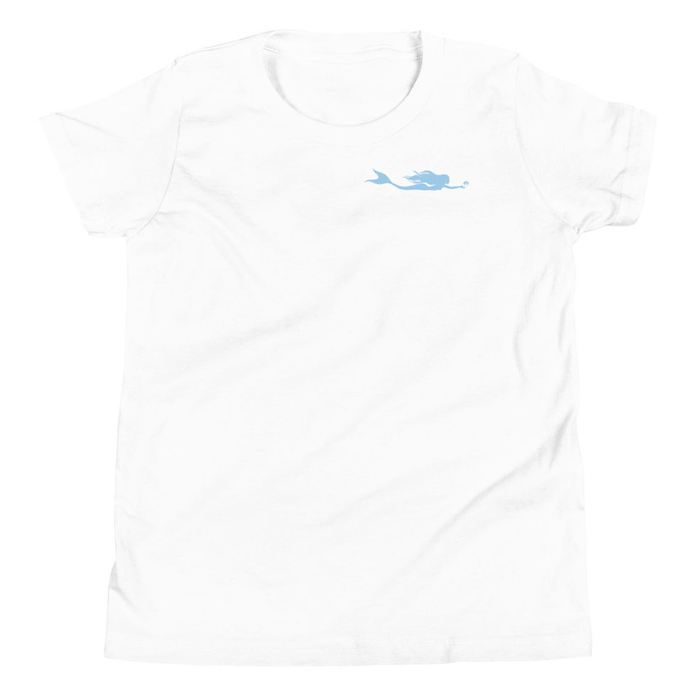 Thumbnail: Signature Blue logo Youth Short Sleeve T-Shirt