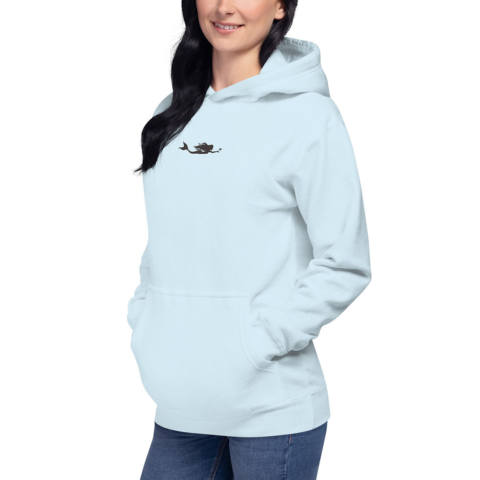 Thumbnail: Signature mermaid logo centered Unisex Hoodie