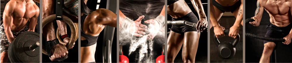 strong people working out