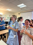 nhs staff doing laughtercise away day activity 1.JPG