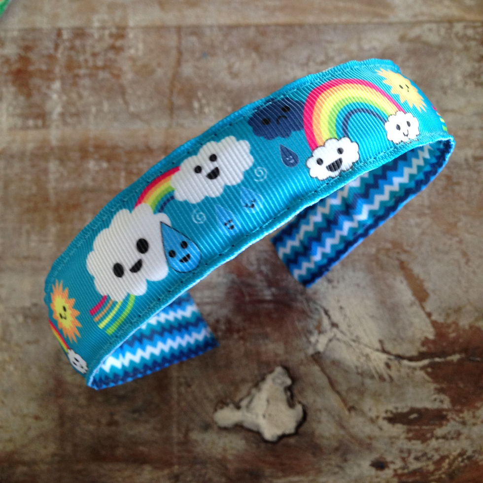 Rainbow Clouds Headband