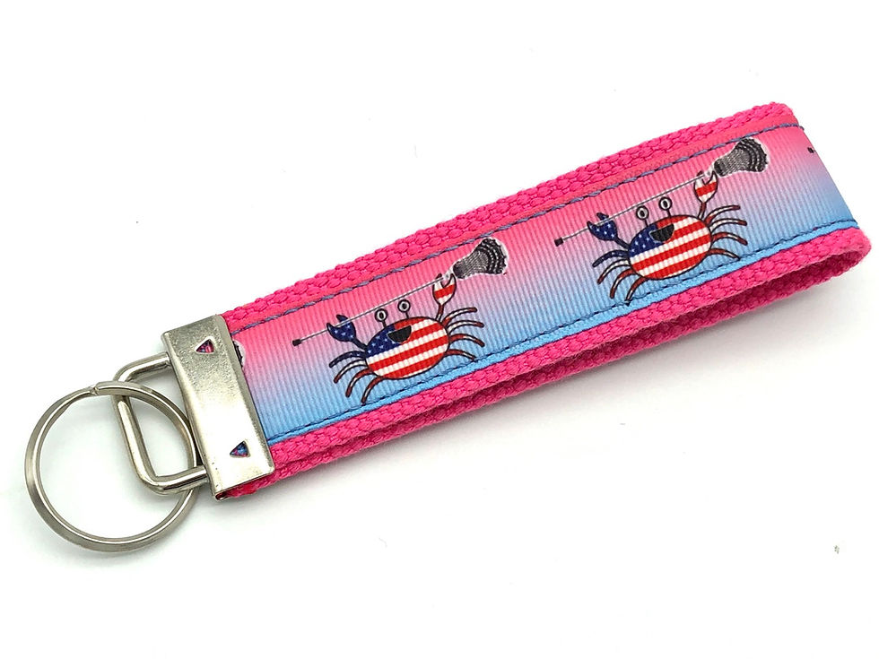 Thumbnail: USA Crab Lacrosse Keychain