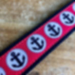 Thumbnail: 1 1/4 inch Hot Pink Anchor Dog Collar or Leash