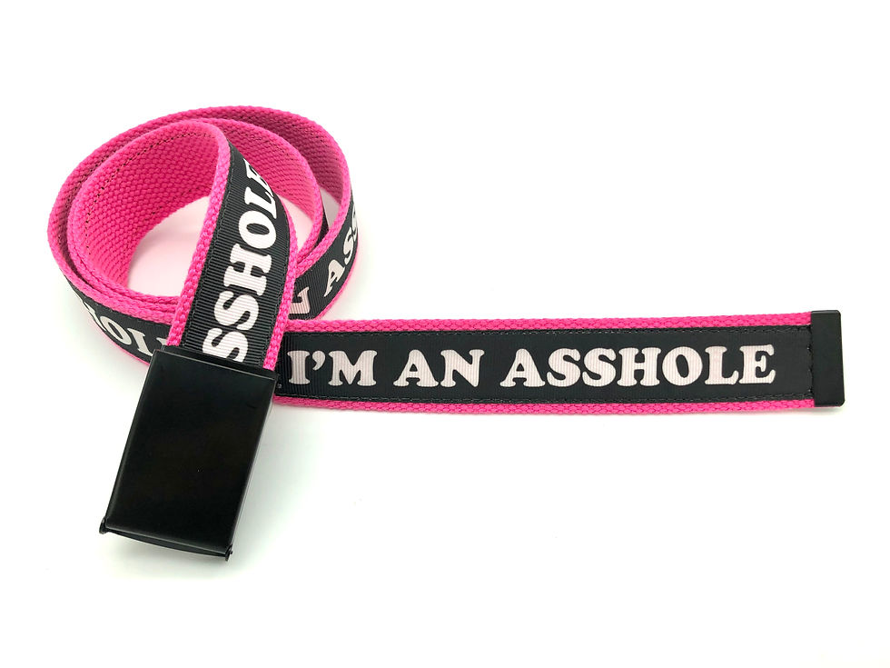 Thumbnail: "I'M AN ASSHOLE" Belt