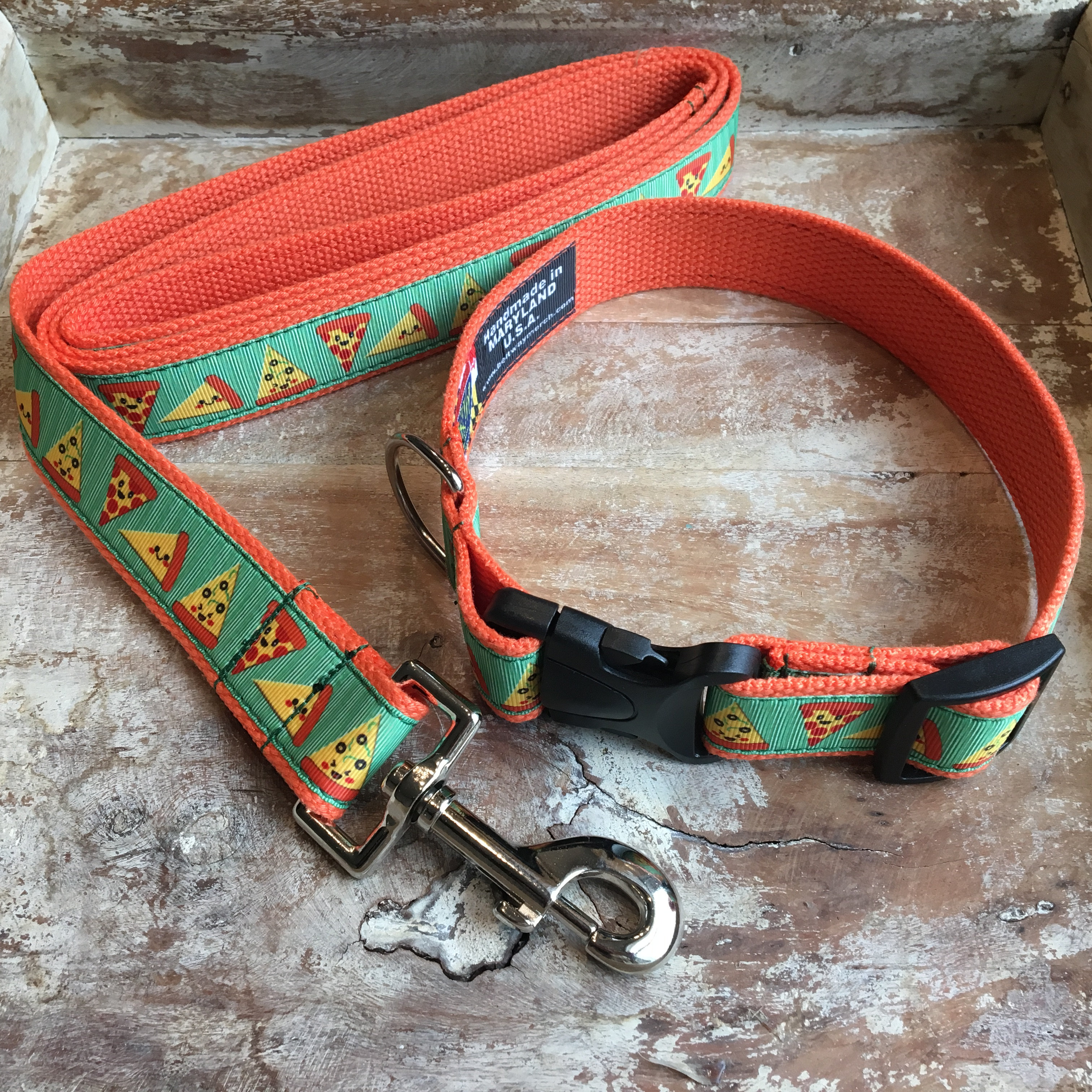 pizza dog collar