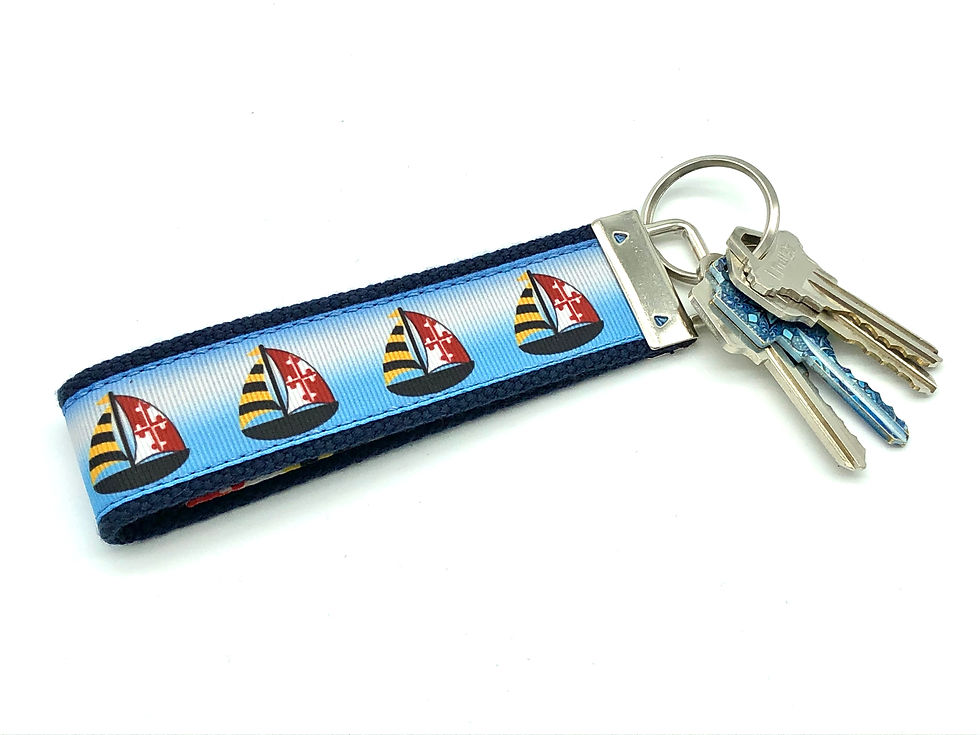 Maryland Flag Sailing Key chain