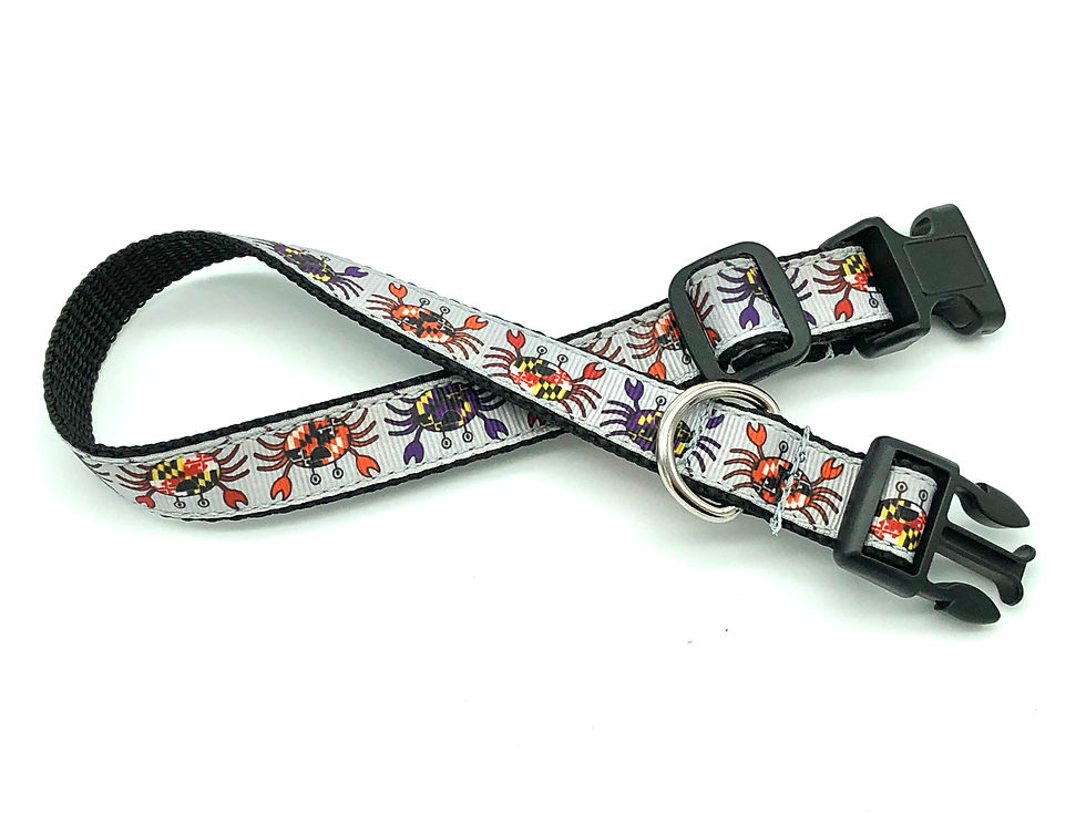 Trifecta Happy Maryland Crab Dog collar