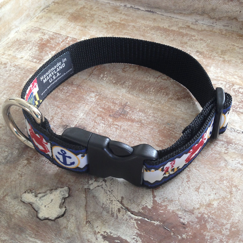 Thumbnail: 1 1/4 inch Maryland My Maryland Dog Collar or Leash