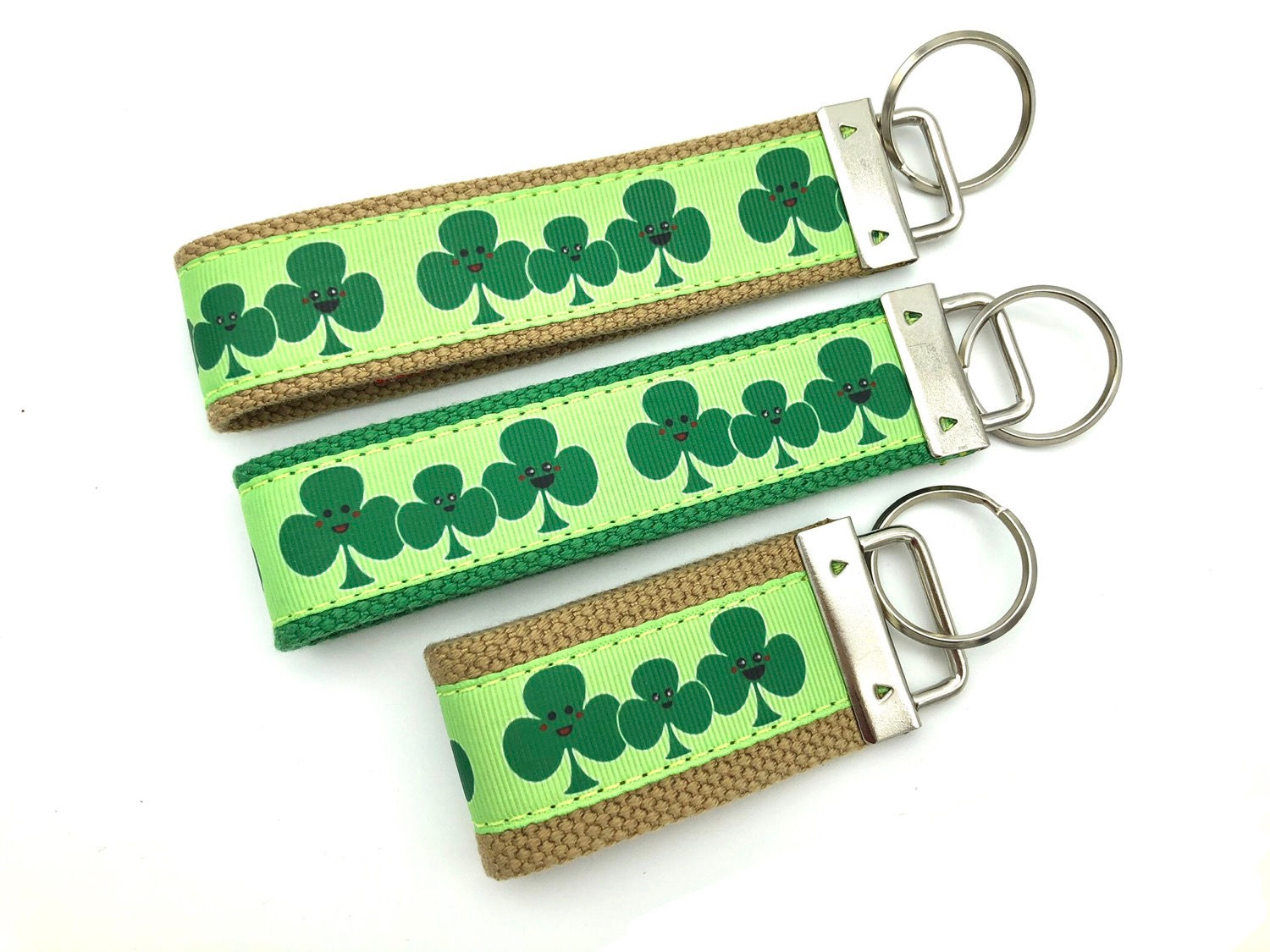 Kawaii Shamrock Key Chains