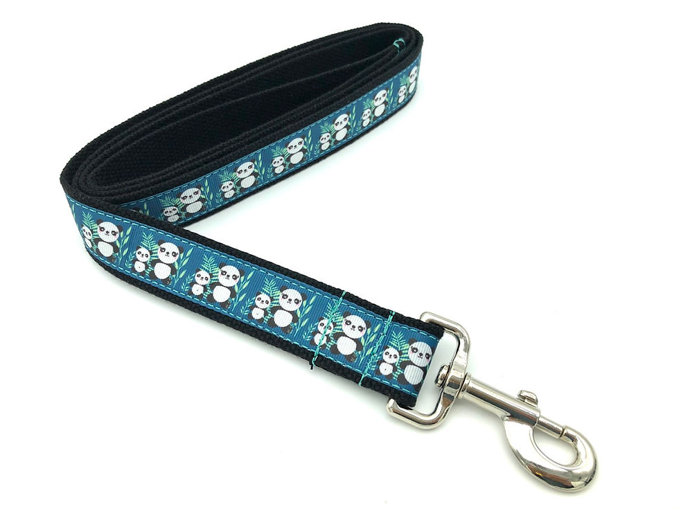 Thumbnail: 1 1/4 inch Panda Bear Dog Collar or Leash