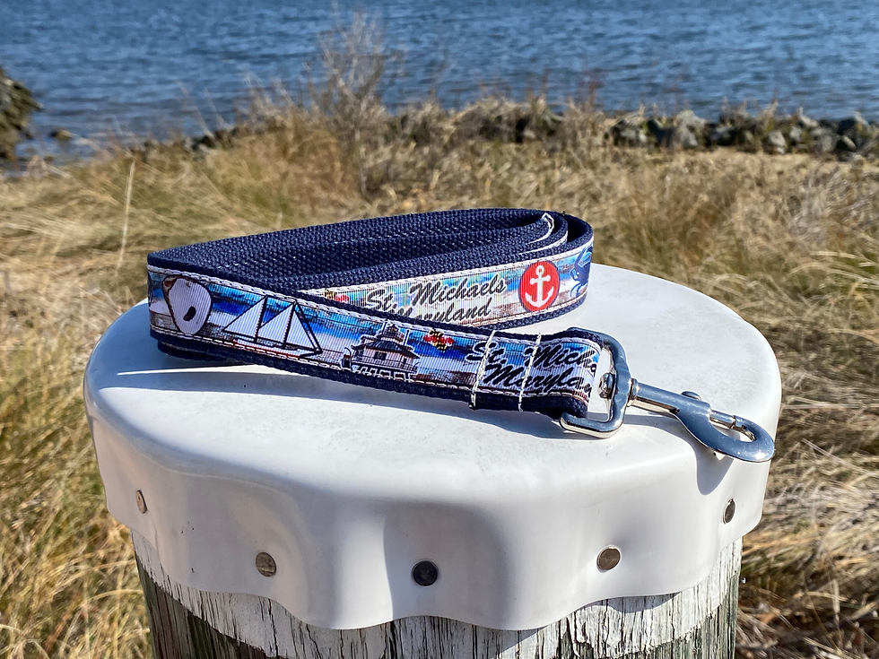 Thumbnail: 1 1/4 inch St. Michaels, Maryland Dog Collar or Leash