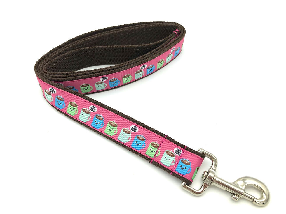 Thumbnail: 1 1/4 inch “WE OWN YOU” Coffee Dog Collar or Leash