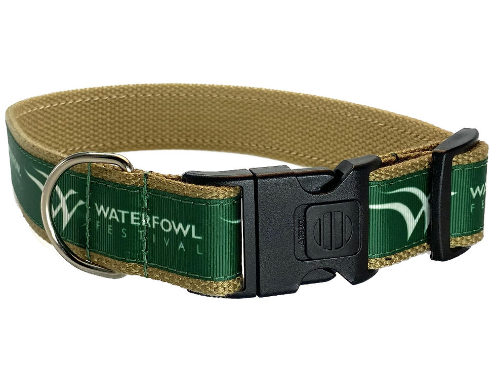 Thumbnail: 1 1/4 inch "Waterfowl Festival" Dog Collar or Leash