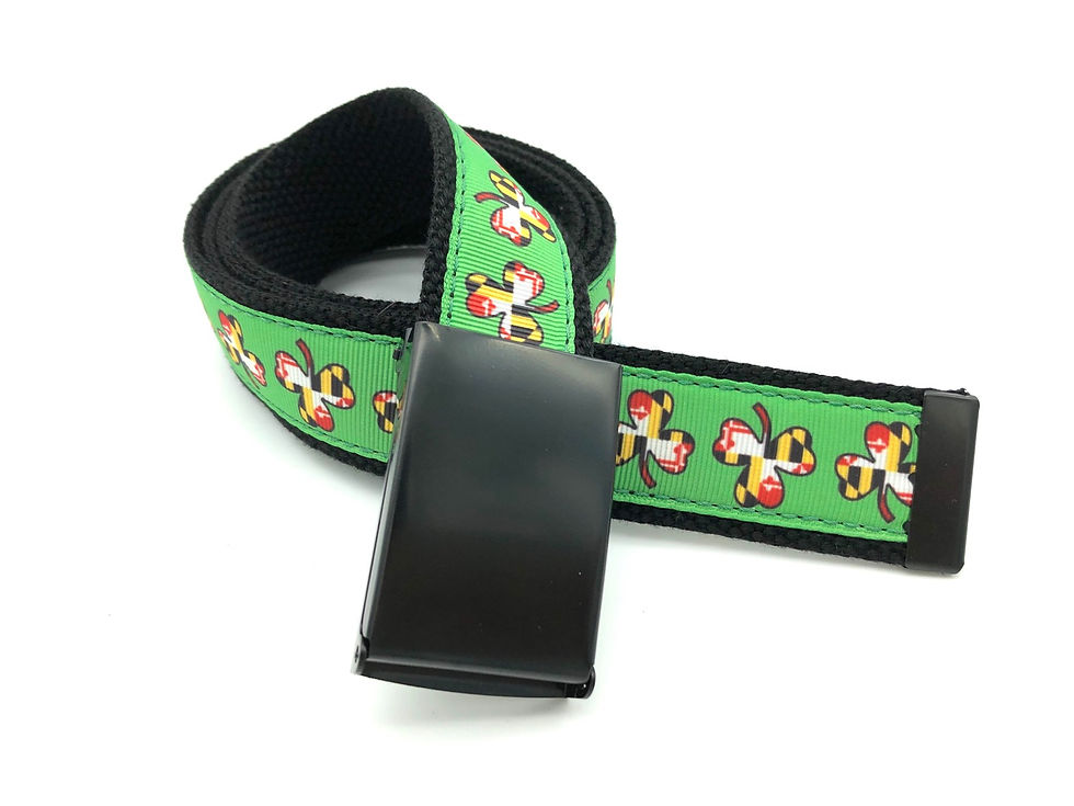 Thumbnail: Maryland Flag St Patrick’s Day Shamrock Belt