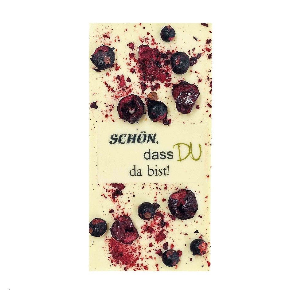 الصورة المصغرة: Premium weiße Schokolade - Schön, dass du da bist