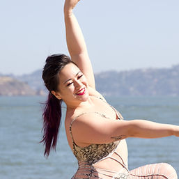 Rissa posing in a lunge