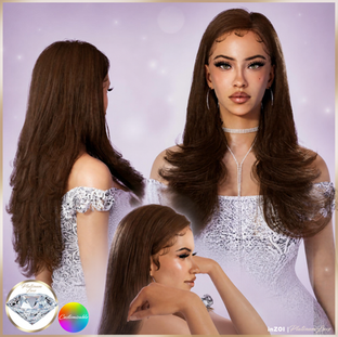 INZOI MODS CC HAIR LONG PLATINUMLUXESIMS