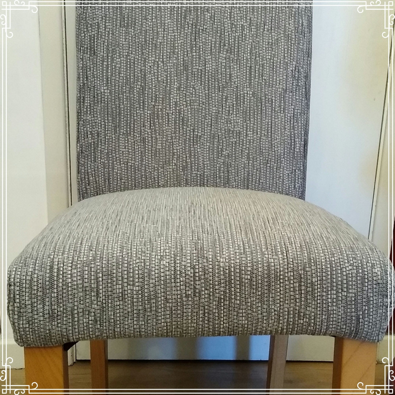 Kyla Upholstery example of a long back dining chair