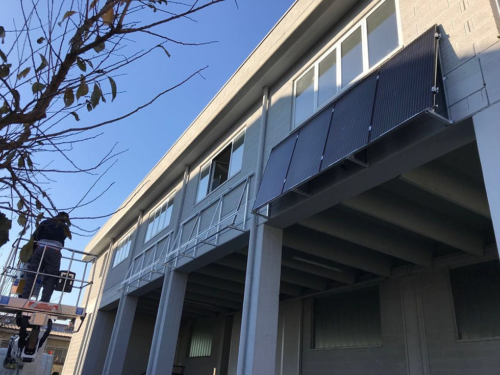 impianto fotovoltaico a parete