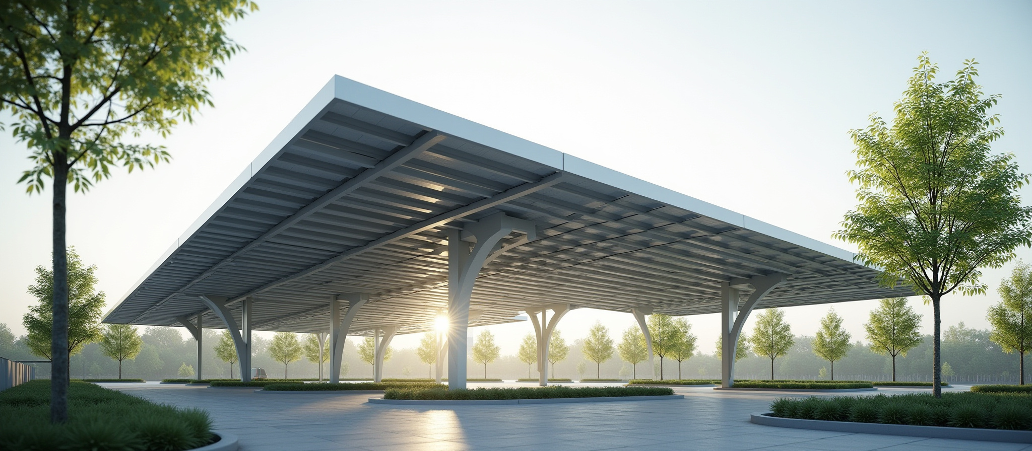 Pensilina contrapposta