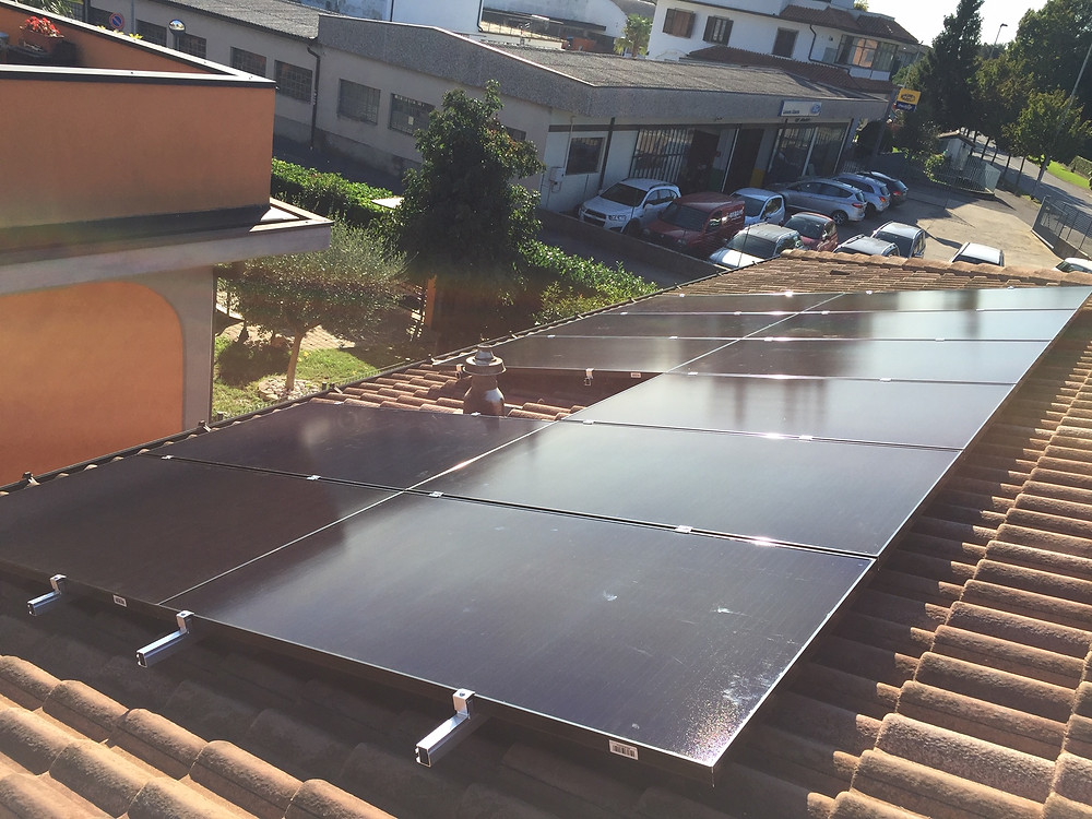 impianto fotovoltaico Sunpower a Bergamo