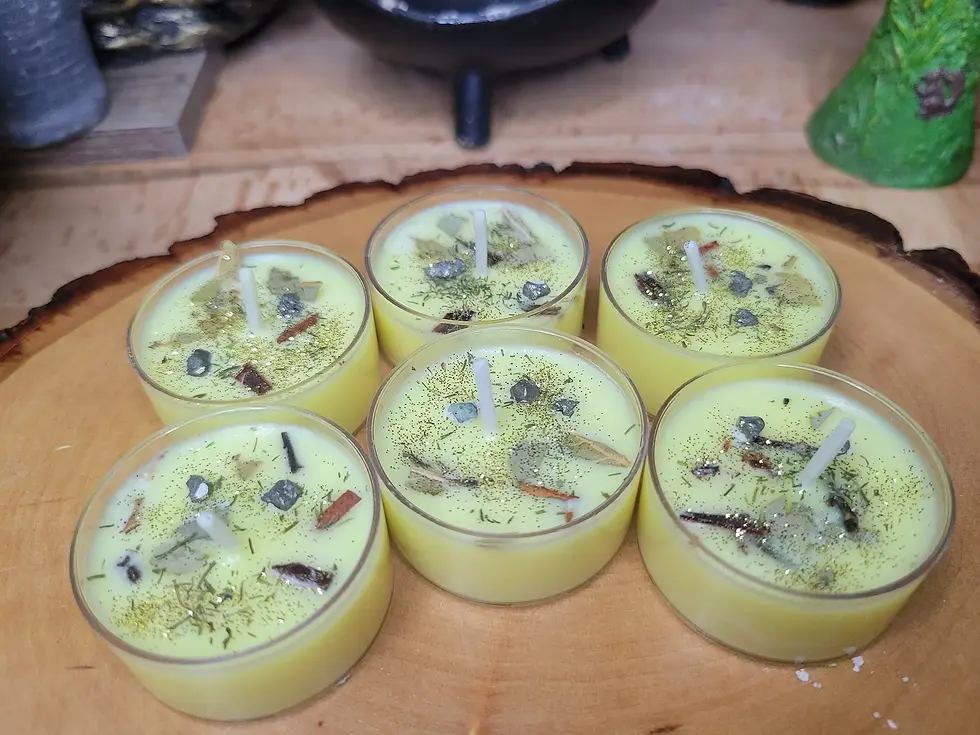 Thumbnail: Prosperity and Wealth Tealight Spell Candles