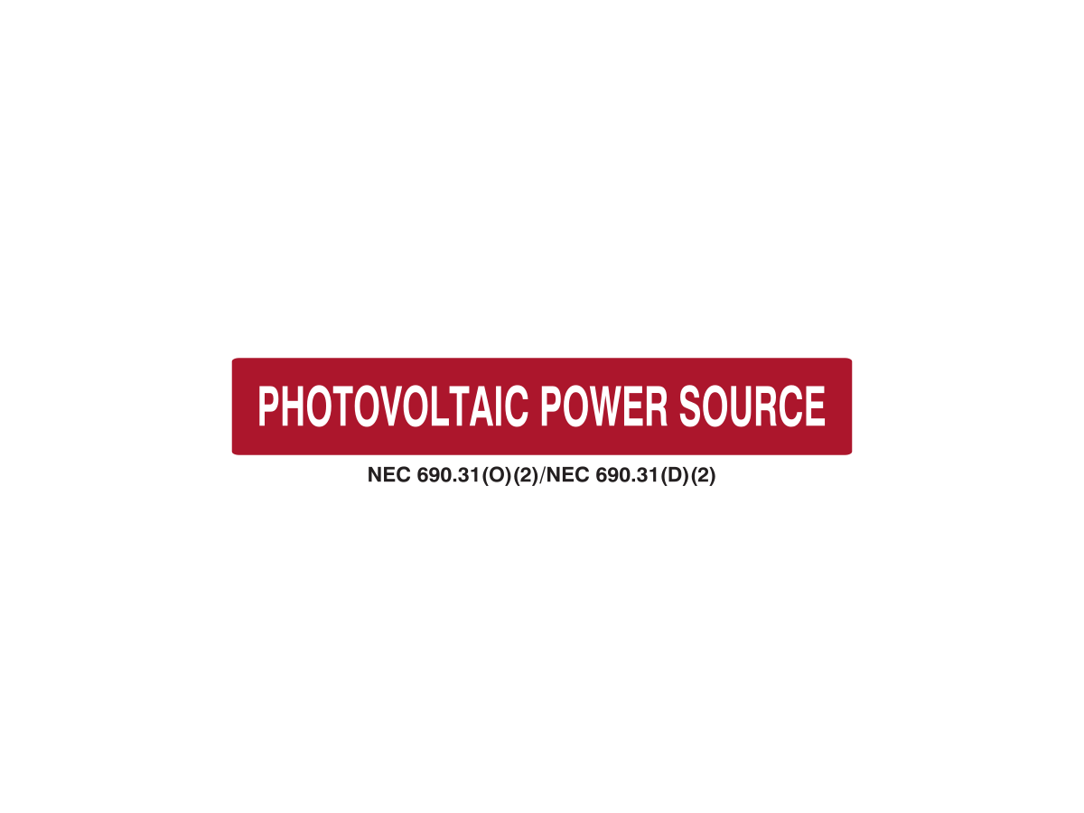 PHOTOVOLTAIC POWER SOURCE CONDUIT *REFLECTIVE*