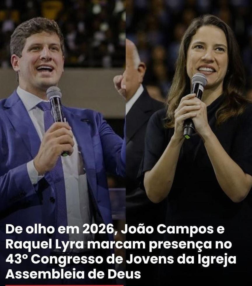 Aproximação entre João Campos (PSB) e Eduardo da Fonte (PP) em evento da Assembleia de Deus alimenta especulações para 2026