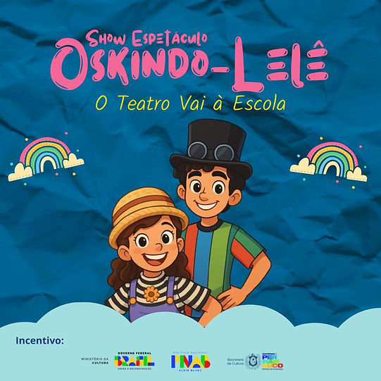 Espetáculo “Oskindô Lelê” encanta crianças da zona rural de Petrolina com música, teatro e imaginação! Iniciativa tem apoio da Lei Aldir Blanc e leva cultura diretamente às escolas.
