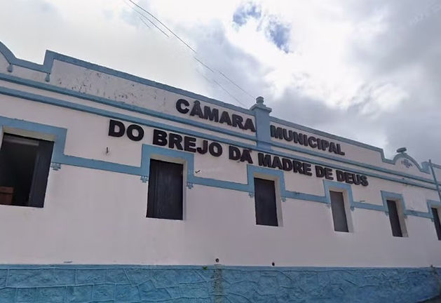 Câmara Municipal de Brejo da Madre de Deus — Foto: Reprodução/Google Street View