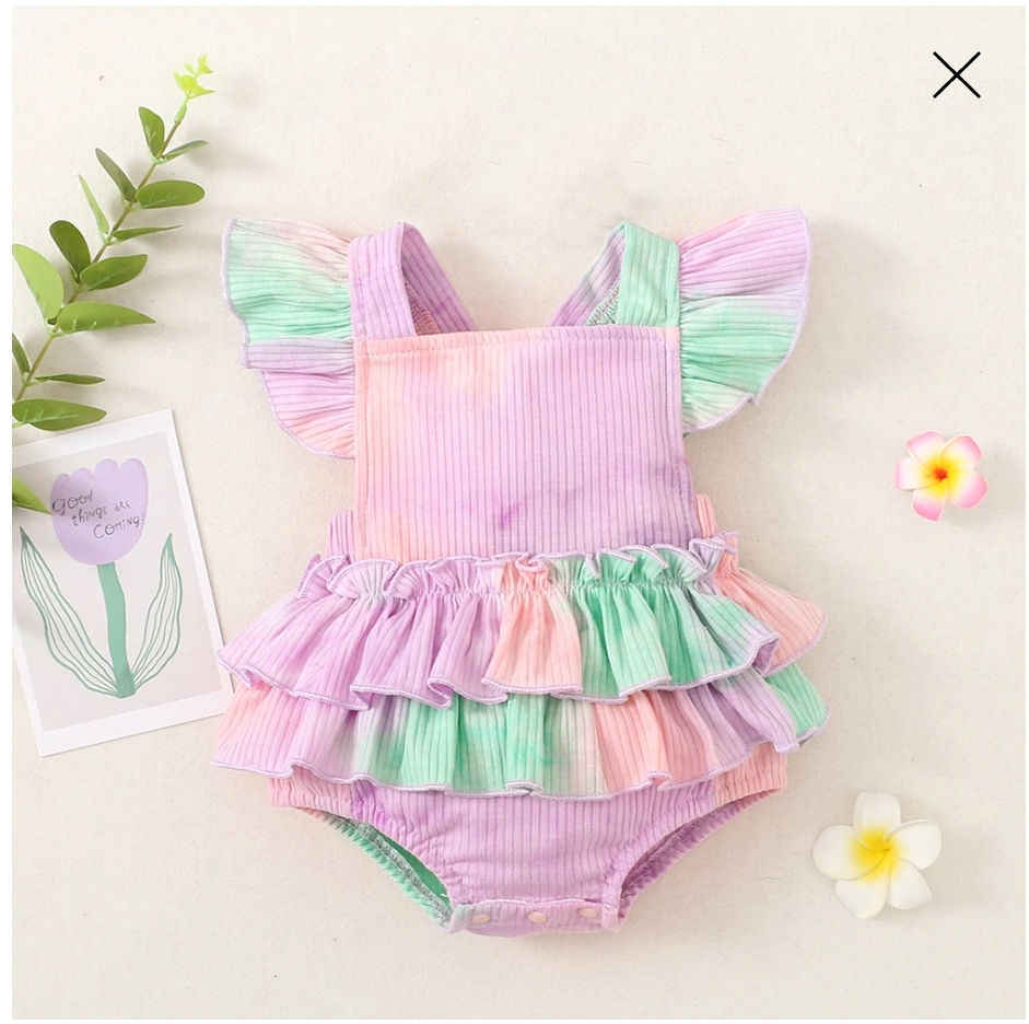 Baby Girl Tie Dye Romper