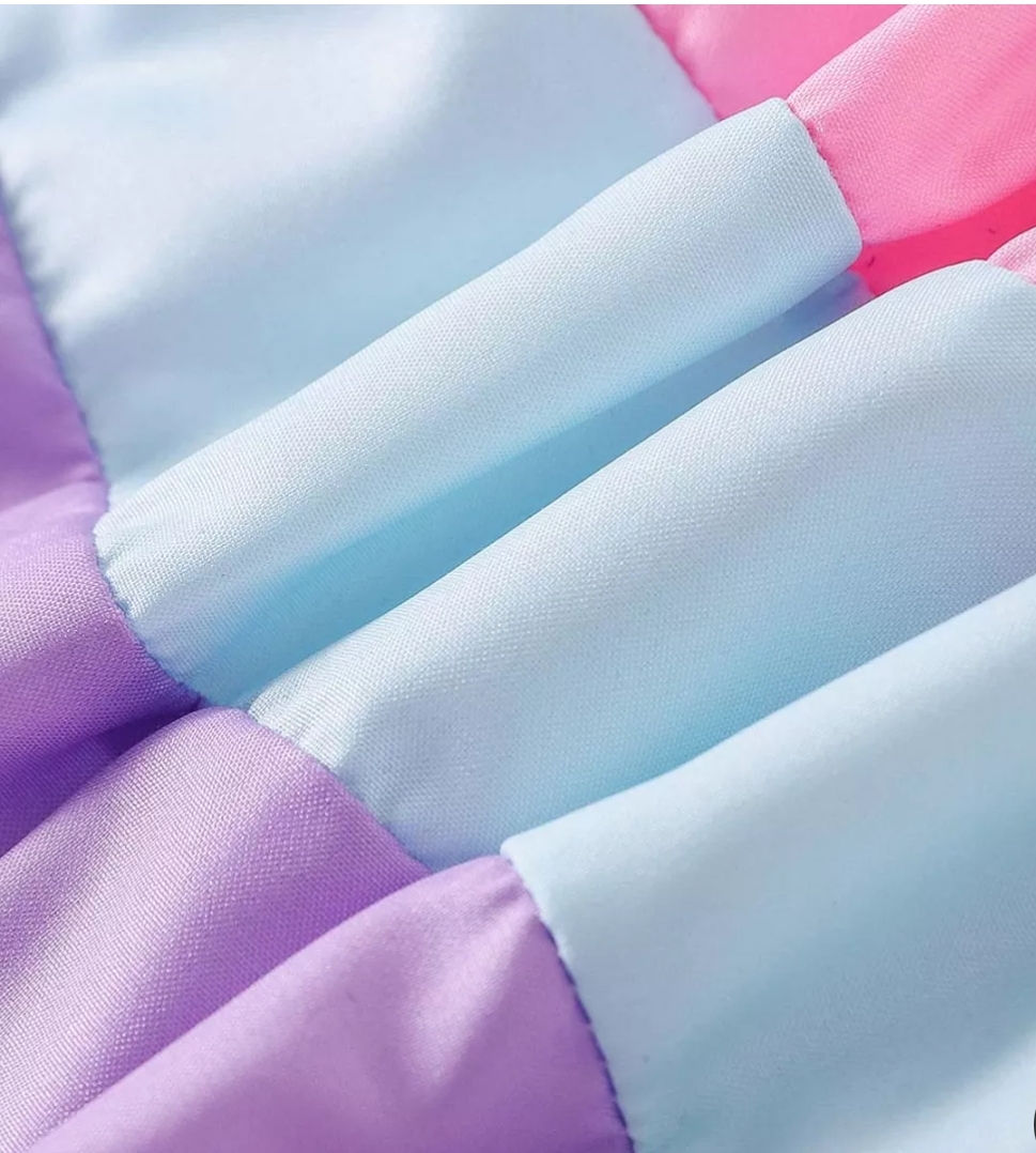 Thumbnail: Baby Girl Beautiful  Color-block Pleats Dress