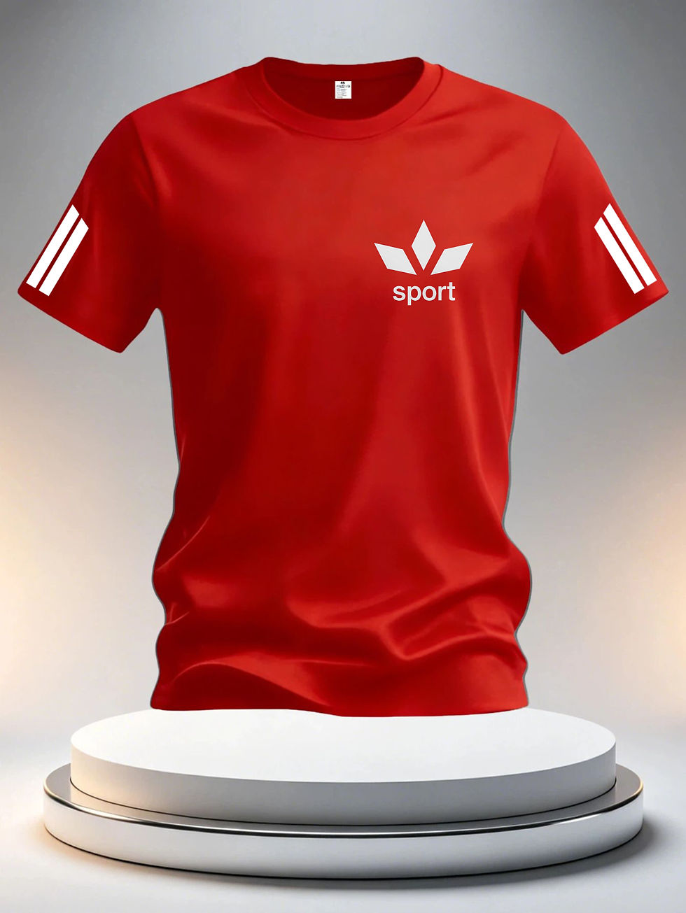 Miniatura: Camiseta Masculina Esportiva Listrada – Estilo Casual e Fitness