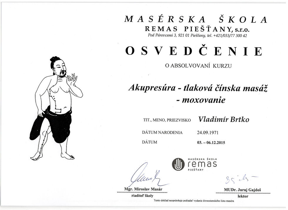 Akupresúra-tlaková čínska masáž