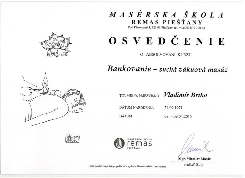 Bankovanie - suchá vákuová masáž