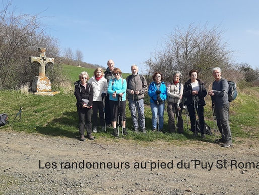 Randonnée à la journée vers Mirefleurs le 4 avril 2025
