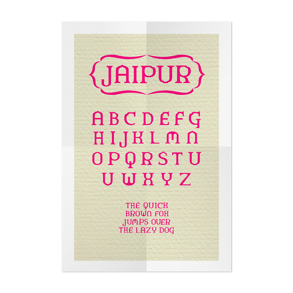 JAIPUR TYPEFACE