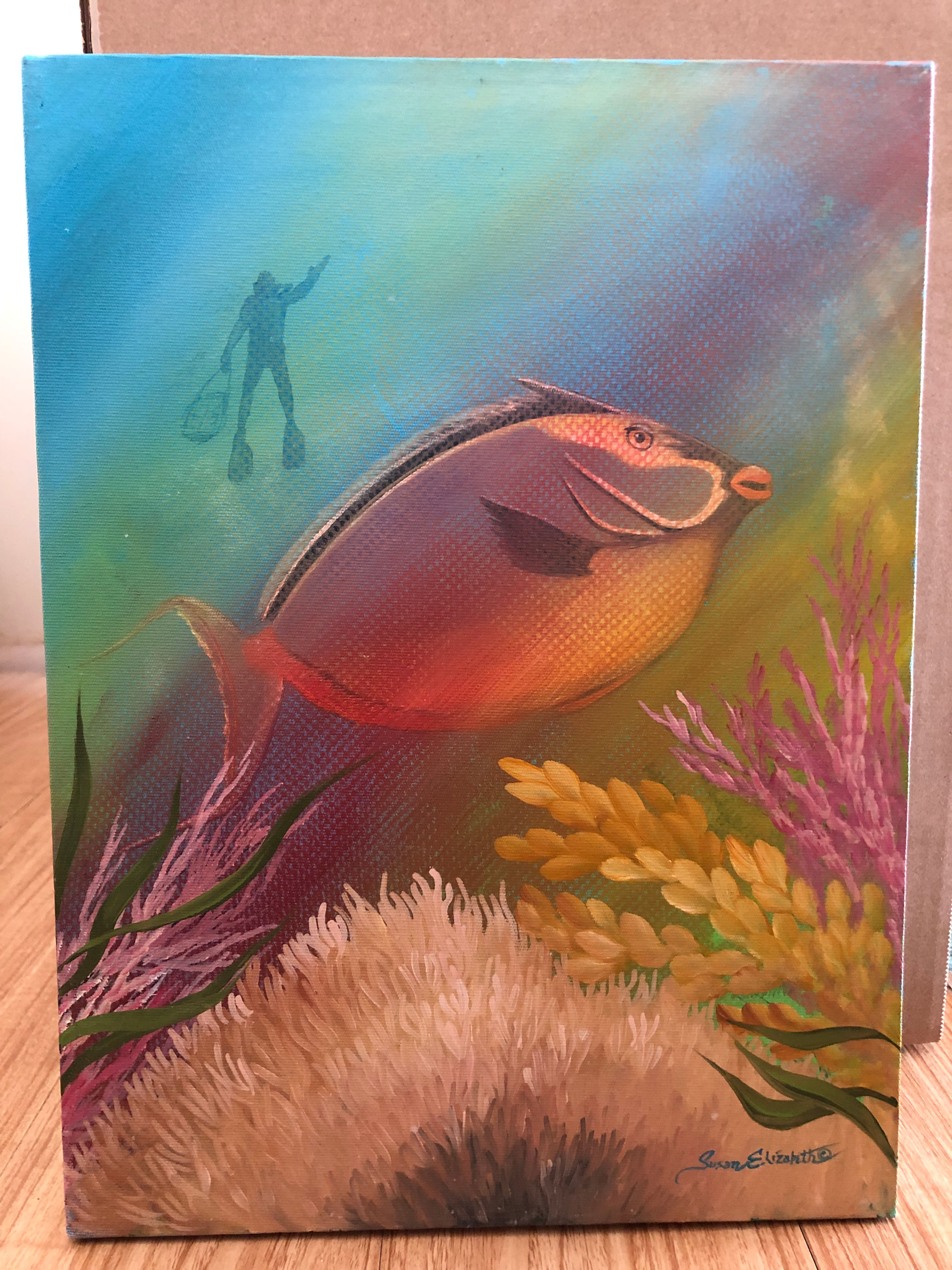 Unicorn Trigger Fish by Susan Elizabeth Wolding