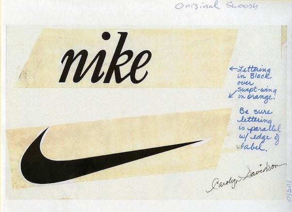 Esquisse du logo Nike